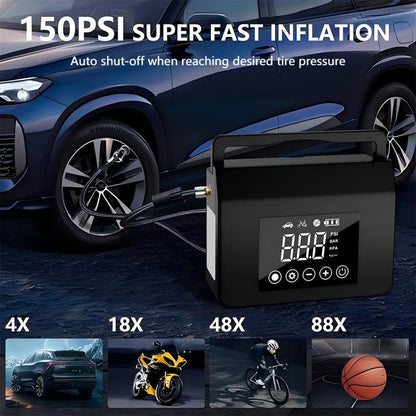 📢📢50%  OFF !! ⏰ 2-in-1 Car Starter & Air Compressor - Start Your Engine and Inflate Tires Anytime, Anywhere 🚗