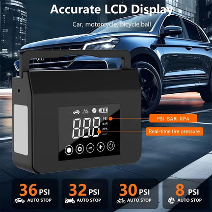 📢📢50%  OFF !! ⏰ 2-in-1 Car Starter & Air Compressor - Start Your Engine and Inflate Tires Anytime, Anywhere 🚗