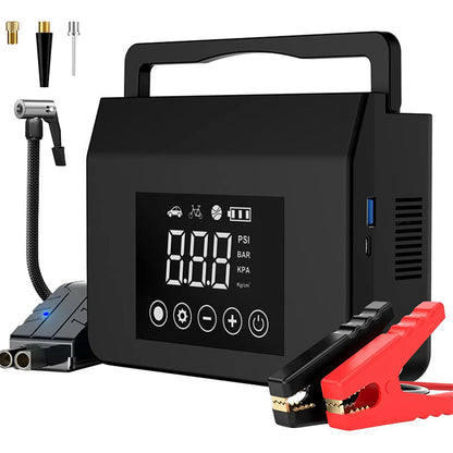 📢📢50%  OFF !! ⏰ 2-in-1 Car Starter & Air Compressor - Start Your Engine and Inflate Tires Anytime, Anywhere 🚗