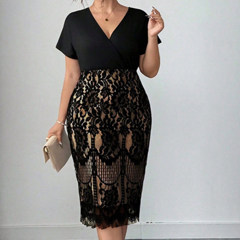 📢📢 62 %  OFF !! ⏰Women's Casual Fashion V-Neck Dress