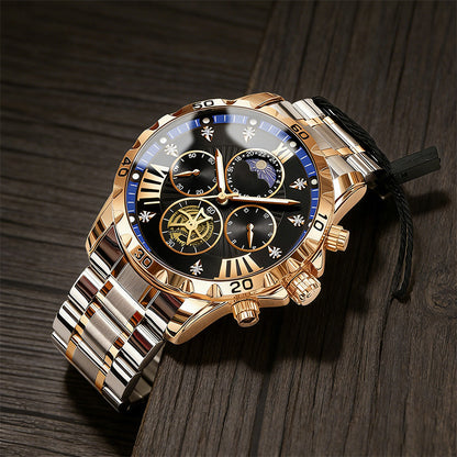 📢📢70 % OFF !!🎅【🎁Best Christmas Gift🎁】🎄Men's Luminous Waterproof Flywheel Quartz Watch
