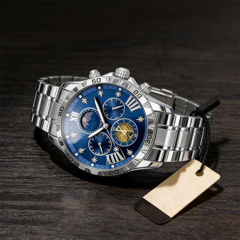 📢📢70 % OFF !!🎅【🎁Best Christmas Gift🎁】🎄Men's Luminous Waterproof Flywheel Quartz Watch