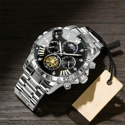 📢📢70 % OFF !!🎅【🎁Best Christmas Gift🎁】🎄Men's Luminous Waterproof Flywheel Quartz Watch