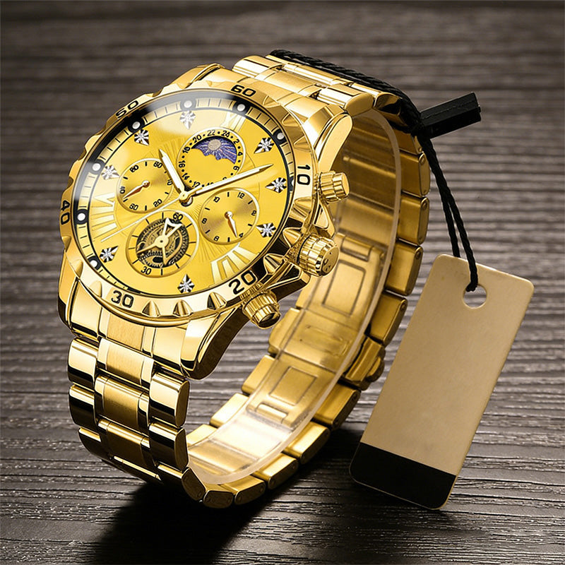 📢📢70 % OFF !!🎅【🎁Best Christmas Gift🎁】🎄Men's Luminous Waterproof Flywheel Quartz Watch