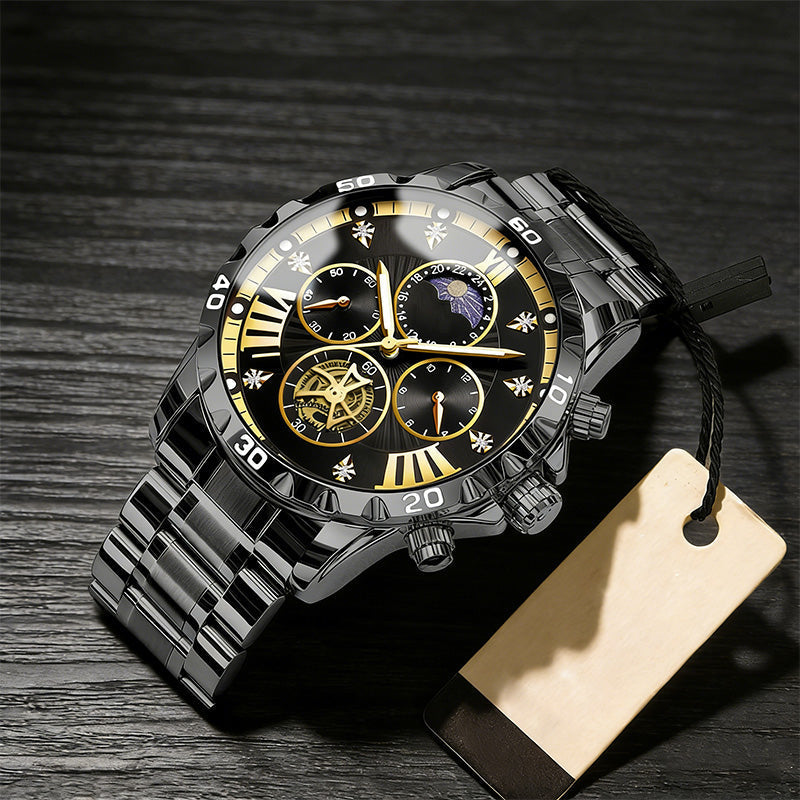 📢📢70 % OFF !!🎅【🎁Best Christmas Gift🎁】🎄Men's Luminous Waterproof Flywheel Quartz Watch