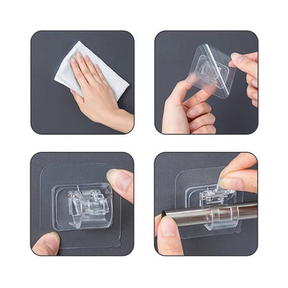 🔥HOT SALE 50% OFF🔥Nail-Free Adjustable Curtain Rod Holders