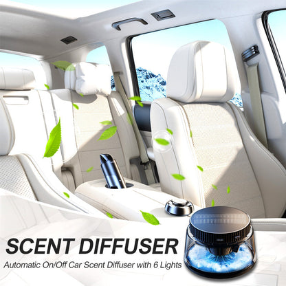 📢📢 60 %  OFF !! 🎁Automatic On/Off Car Scent Diffuser with 6 Lights