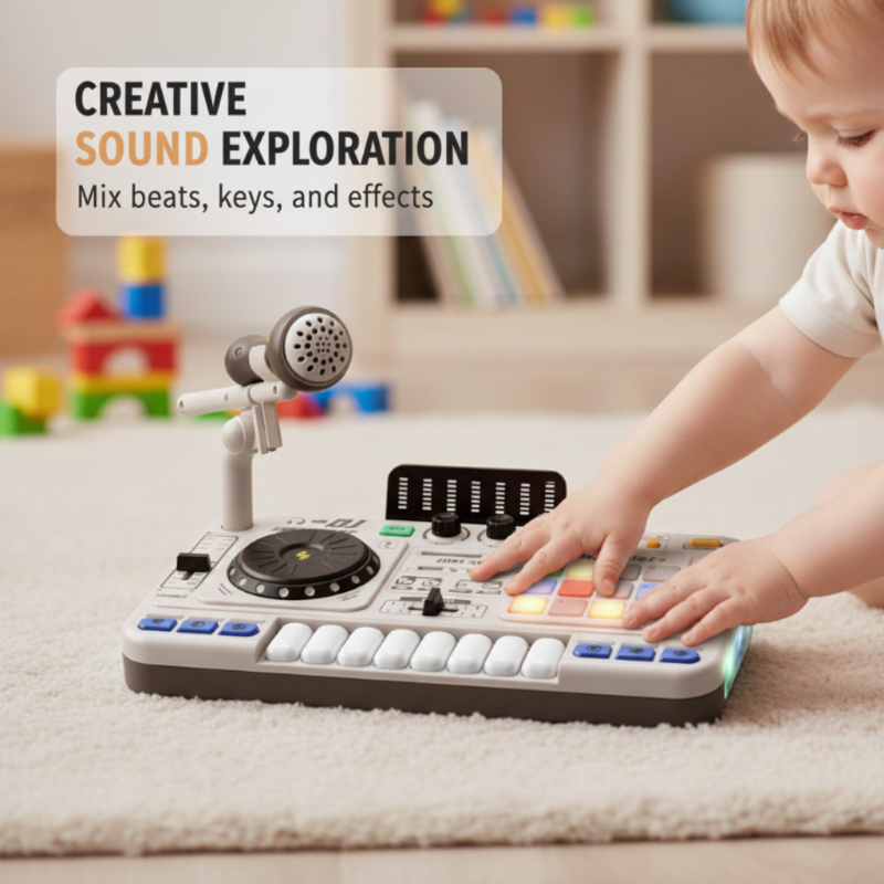 📢📢 60 %  OFF !! ✨Children's Electronic DJ Mixer Toy
