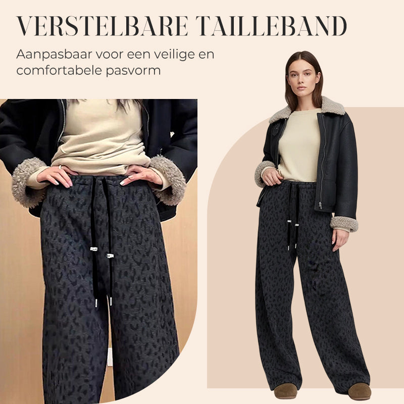 ⏳Limited-time 50% off⏰Women's Leopard Print Wide Leg Sweatpants👖