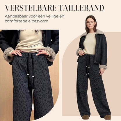 ⏳Limited-time 50% off⏰Women's Leopard Print Wide Leg Sweatpants👖