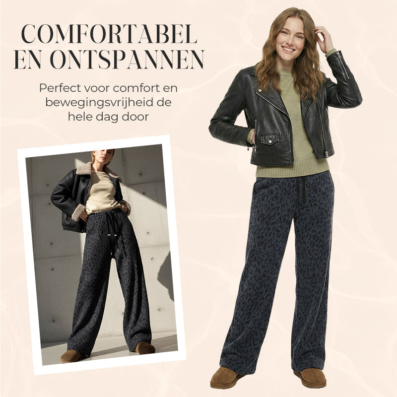 ⏳Limited-time 50% off⏰Women's Leopard Print Wide Leg Sweatpants👖