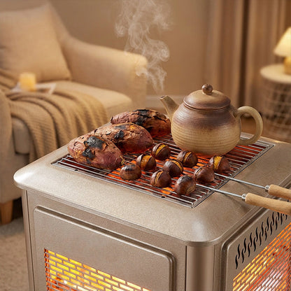 📢📢60 %  OFF !! ⏰5 Sides Portable Electric Heater with BBQ Grill Top