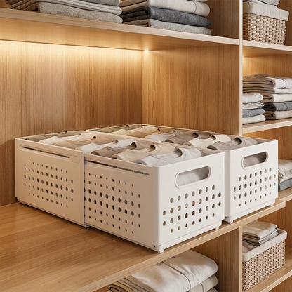 🗄️ 50% OFF NOW ! ✨ Extendable Adjustable Drawer Organizer – Customizable Layout, Sturdy Material & Easy to Clean 🏠
