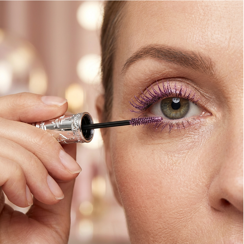 📢📢60%  OFF !! ⏰Waterproof Glitter Long-lasting Mascara