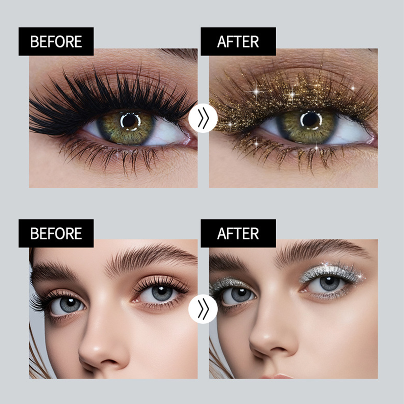 📢📢60%  OFF !! ⏰Waterproof Glitter Long-lasting Mascara