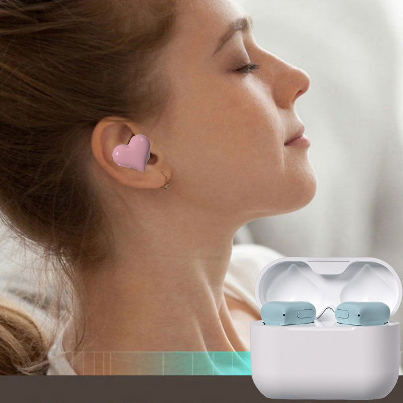 📢📢50%  OFF !! ⏰Stylish Heart-Shaped Bluetooth Earbuds
