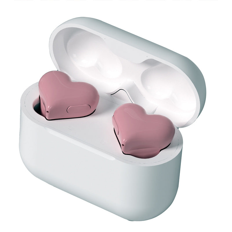 📢📢50%  OFF !! ⏰Stylish Heart-Shaped Bluetooth Earbuds