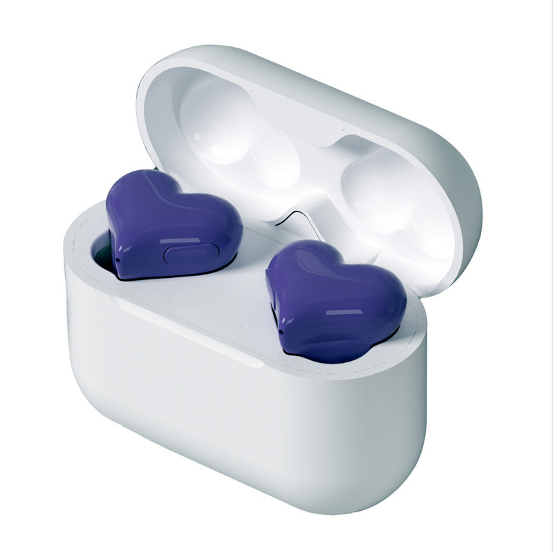 📢📢50%  OFF !! ⏰Stylish Heart-Shaped Bluetooth Earbuds