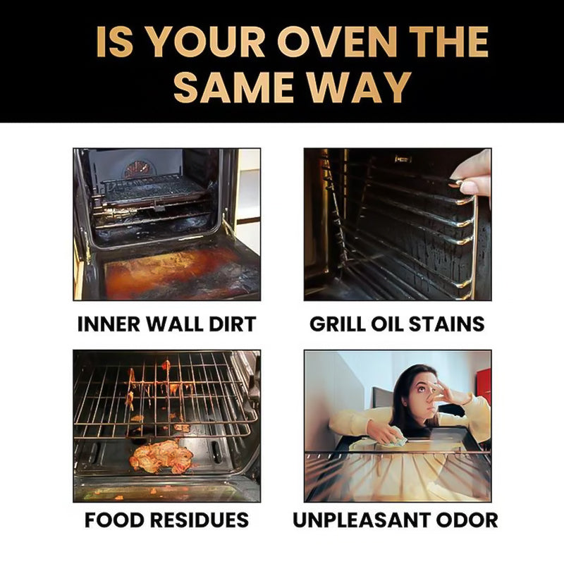 📢📢Buy 5 get 5 free⏰ Oven & Grill Cleaner Spray – Dissolves Grease in 5 Mins, No Scrubbing & Eliminates Odors