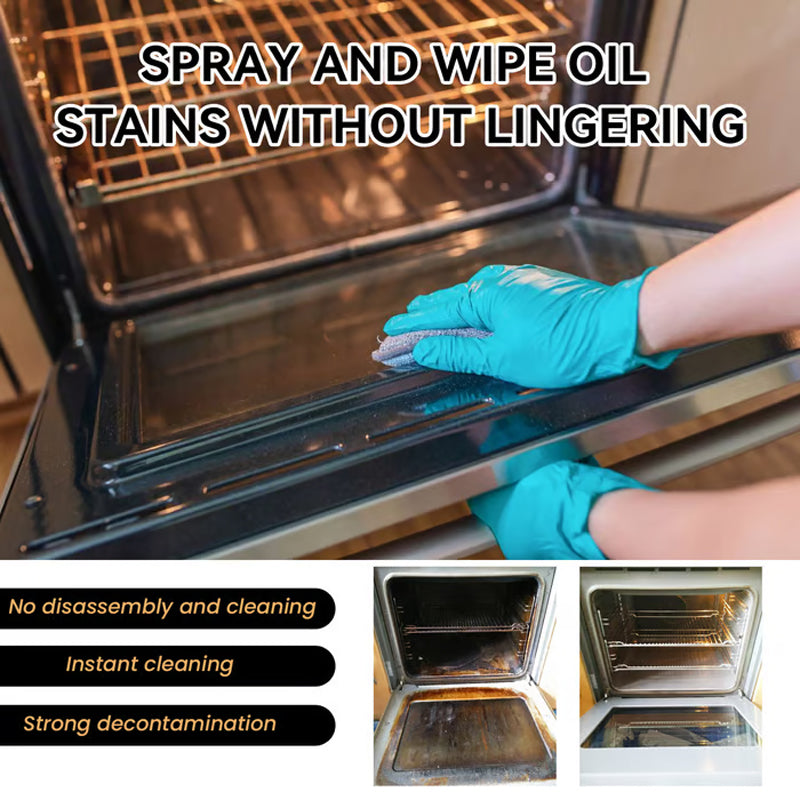 📢📢Buy 5 get 5 free⏰ Oven & Grill Cleaner Spray – Dissolves Grease in 5 Mins, No Scrubbing & Eliminates Odors