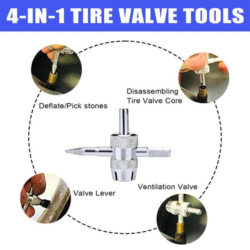 📢📢50%  OFF !! ⏰Quick Change Car Tire Valve Tool Kit