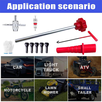 📢📢50%  OFF !! ⏰Quick Change Car Tire Valve Tool Kit