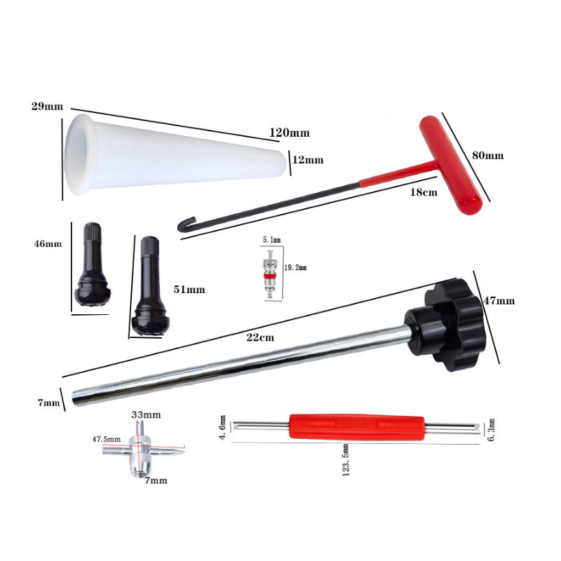📢📢50%  OFF !! ⏰Quick Change Car Tire Valve Tool Kit