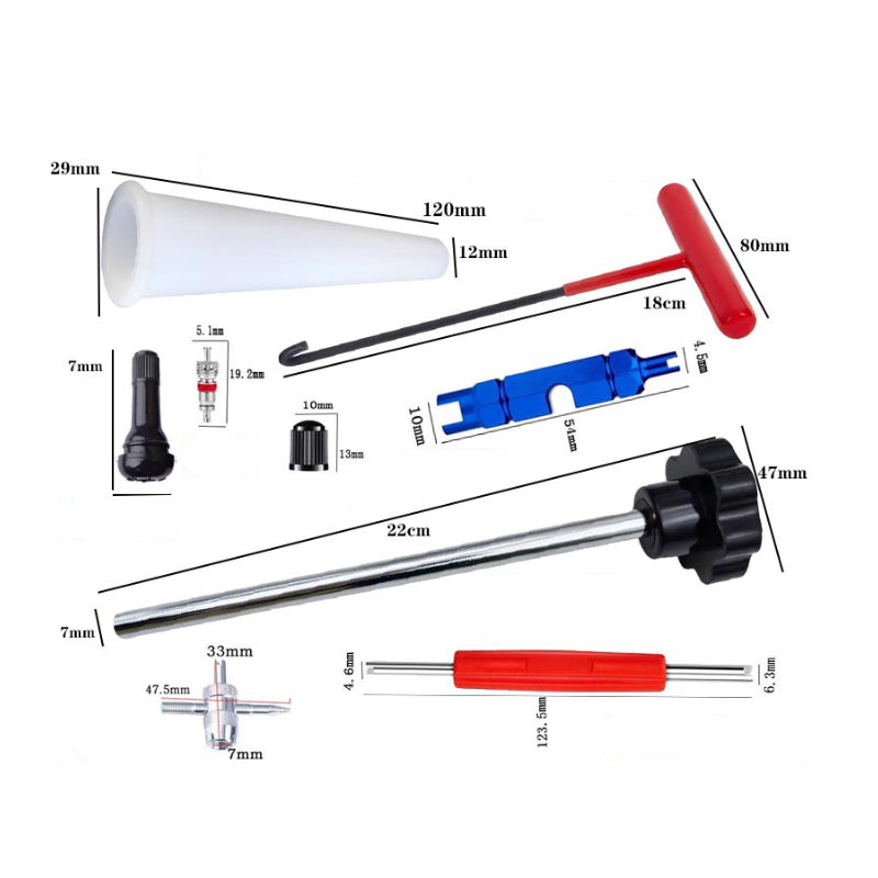 📢📢50%  OFF !! ⏰Quick Change Car Tire Valve Tool Kit