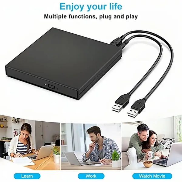 📢📢60%  OFF !! ⏰ No Disc Drive on Your Laptop? Now You Do! External CD/DVD Burner 50% OFF📀