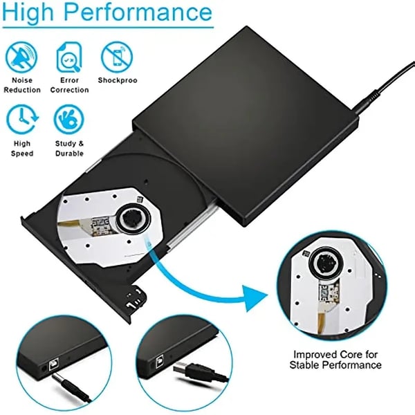 📢📢60%  OFF !! ⏰ No Disc Drive on Your Laptop? Now You Do! External CD/DVD Burner 50% OFF📀