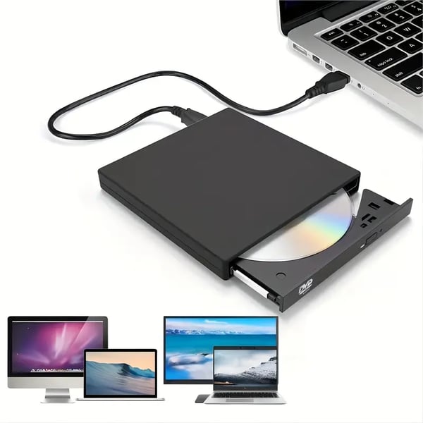 📢📢60%  OFF !! ⏰ No Disc Drive on Your Laptop? Now You Do! External CD/DVD Burner 50% OFF📀
