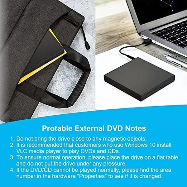 📢📢60%  OFF !! ⏰ No Disc Drive on Your Laptop? Now You Do! External CD/DVD Burner 50% OFF📀