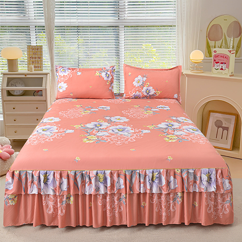 📢📢60%  OFF !! ⏰3-Piece Ruffled Bed Skirt Set🛏️