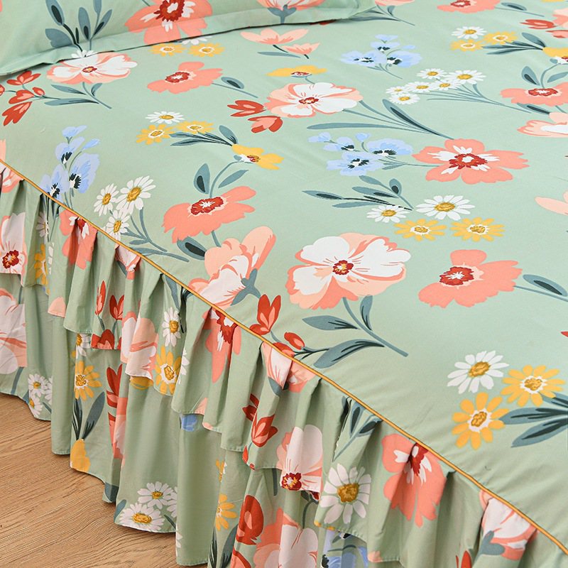 📢📢60%  OFF !! ⏰3-Piece Ruffled Bed Skirt Set🛏️