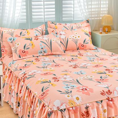 📢📢60%  OFF !! ⏰3-Piece Ruffled Bed Skirt Set🛏️