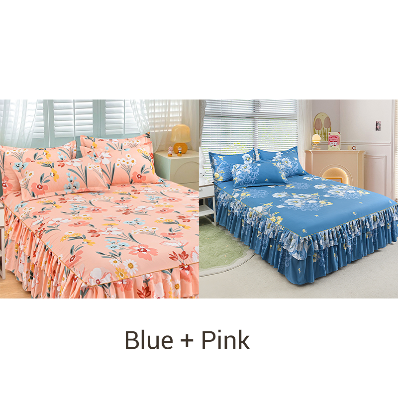 📢📢60%  OFF !! ⏰3-Piece Ruffled Bed Skirt Set🛏️