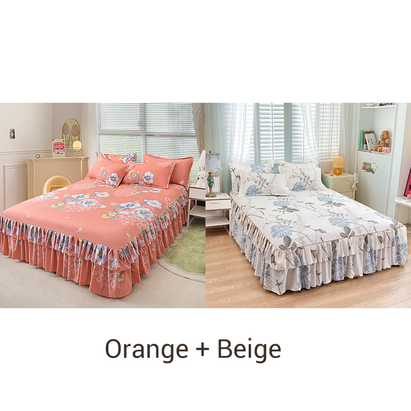 📢📢60%  OFF !! ⏰3-Piece Ruffled Bed Skirt Set🛏️