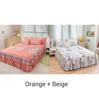 📢📢60%  OFF !! ⏰3-Piece Ruffled Bed Skirt Set🛏️
