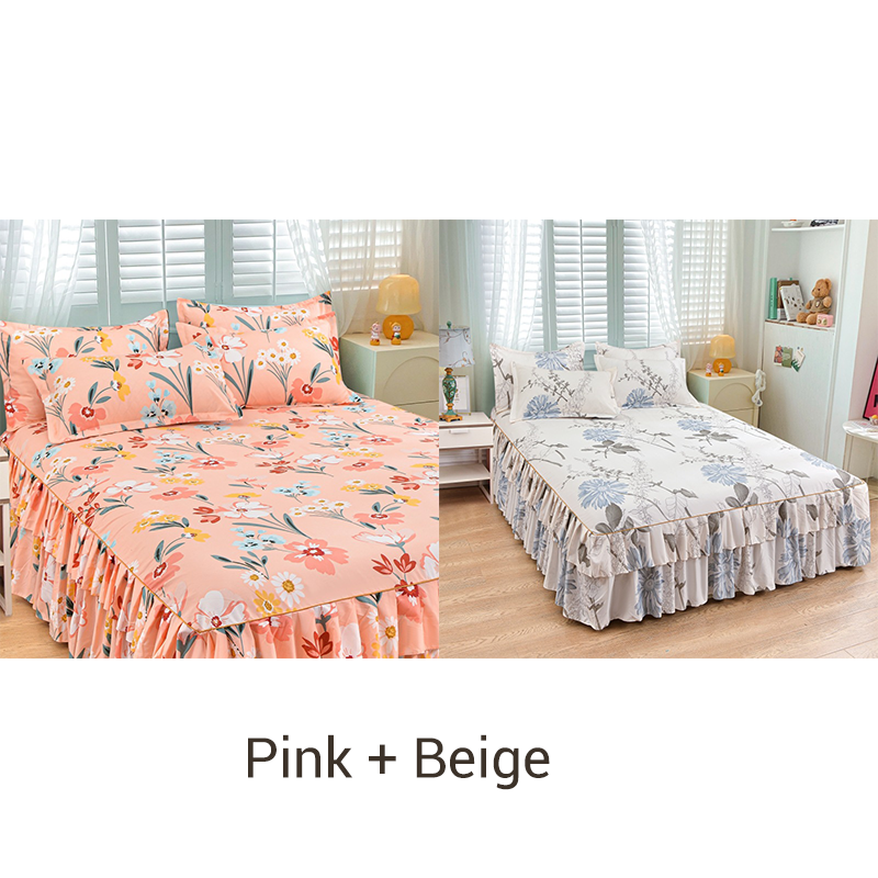 📢📢60%  OFF !! ⏰3-Piece Ruffled Bed Skirt Set🛏️