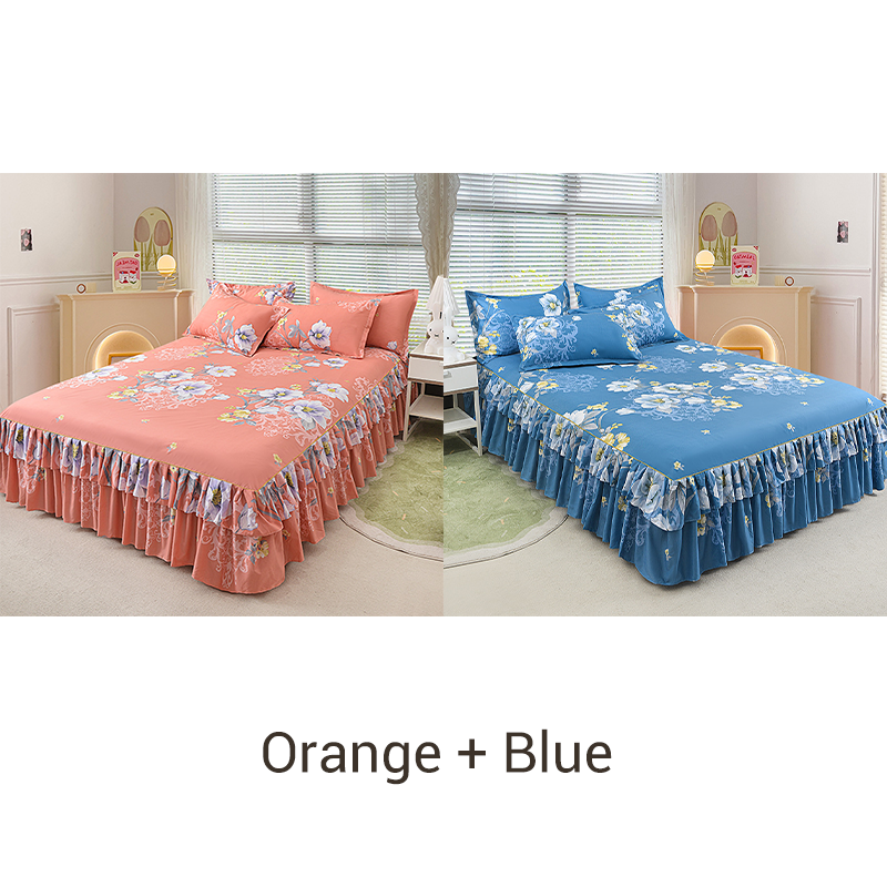 📢📢60%  OFF !! ⏰3-Piece Ruffled Bed Skirt Set🛏️