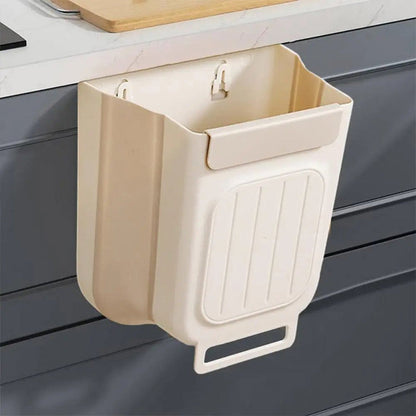 🗑️ 30% OFF NOW! 🧺 Multipurpose Hanging Collapsible Trash Can for Kitchen – Space-Saving, Durable & Perfect for Peels, Waste & Recycling ♻️