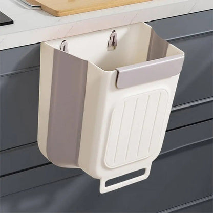 🗑️ 30% OFF NOW! 🧺 Multipurpose Hanging Collapsible Trash Can for Kitchen – Space-Saving, Durable & Perfect for Peels, Waste & Recycling ♻️
