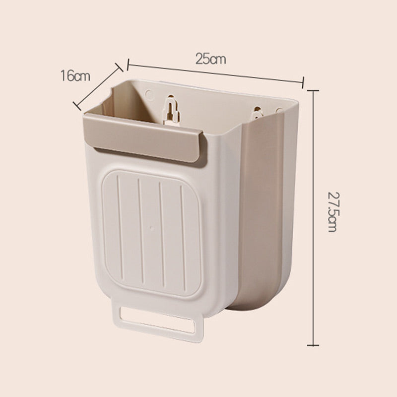 🗑️ 30% OFF NOW! 🧺 Multipurpose Hanging Collapsible Trash Can for Kitchen – Space-Saving, Durable & Perfect for Peels, Waste & Recycling ♻️