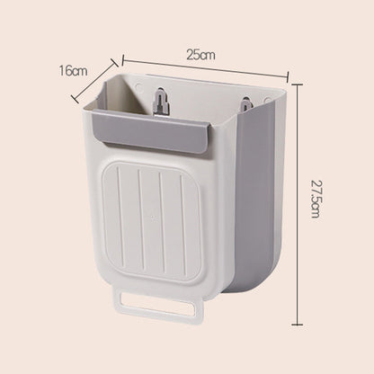 🗑️ 30% OFF NOW! 🧺 Multipurpose Hanging Collapsible Trash Can for Kitchen – Space-Saving, Durable & Perfect for Peels, Waste & Recycling ♻️