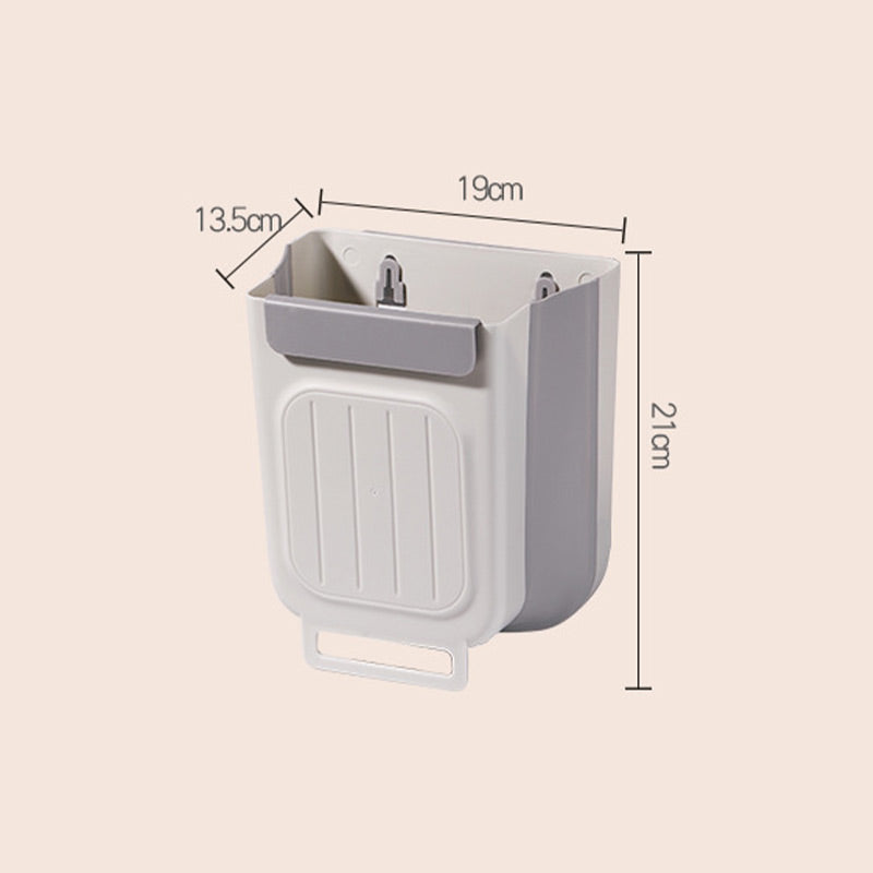 🗑️ 30% OFF NOW! 🧺 Multipurpose Hanging Collapsible Trash Can for Kitchen – Space-Saving, Durable & Perfect for Peels, Waste & Recycling ♻️