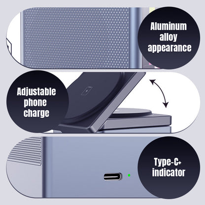 📢📢60%  OFF !! ⏰Multifunctional Charging Station with Built-in Bluetooth Speaker & Clock