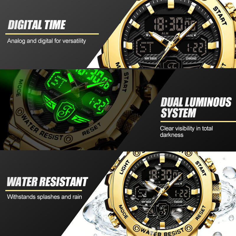 📢📢50%  OFF !! ⏰Men's Multifunction Waterproof Luminous Watch⌚