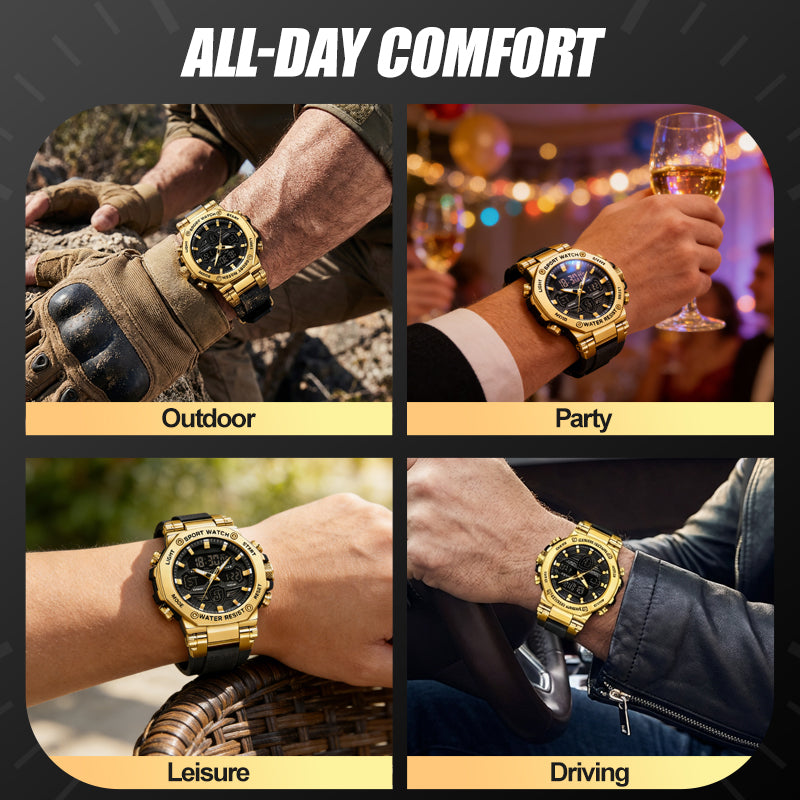 📢📢50%  OFF !! ⏰Men's Multifunction Waterproof Luminous Watch⌚