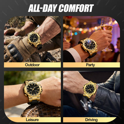 📢📢50%  OFF !! ⏰Men's Multifunction Waterproof Luminous Watch⌚