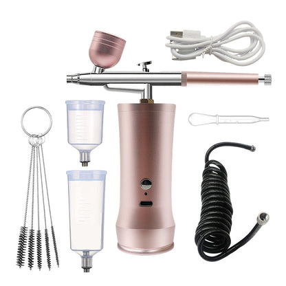 📢📢50%  OFF !! ⏰🎨 Three pressure settings + wireless freedom! Professional-grade airbrush for makeup, nail art, and modeling—all in one device! ✨
